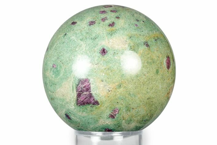 Polished Sphere Of Rubies In Fuchsite - India #342983